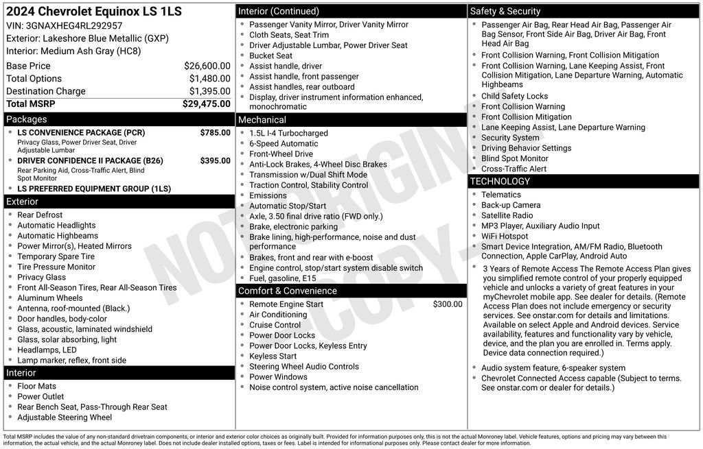 Used 2024 Chevrolet Equinox LS w/ LS Convenience Package FWD image 4