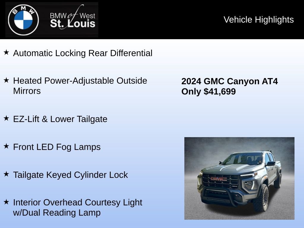 Used 2024 GMC Canyon AT4 w/ Canyon Safety Plus Package image 30