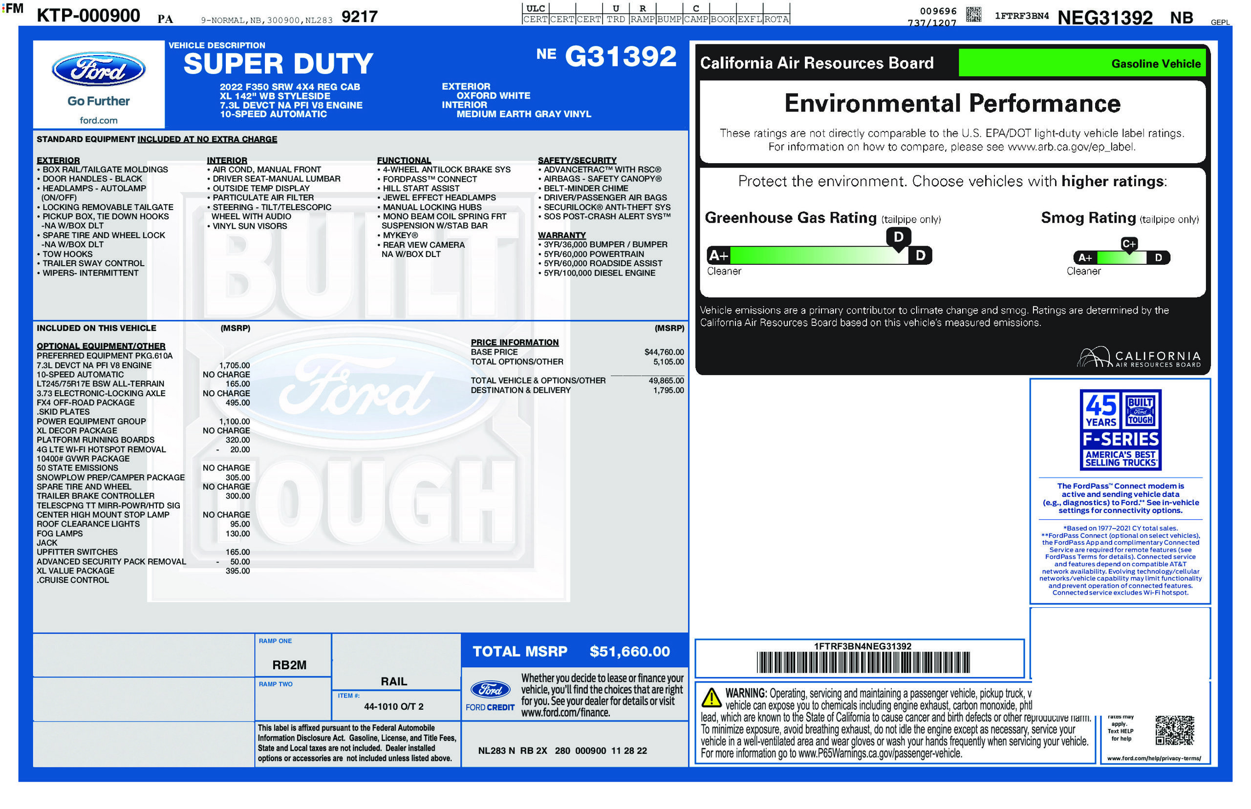 Used 2022 Ford F350 XL w/ Power Equipment Group AWD/4WD image 2