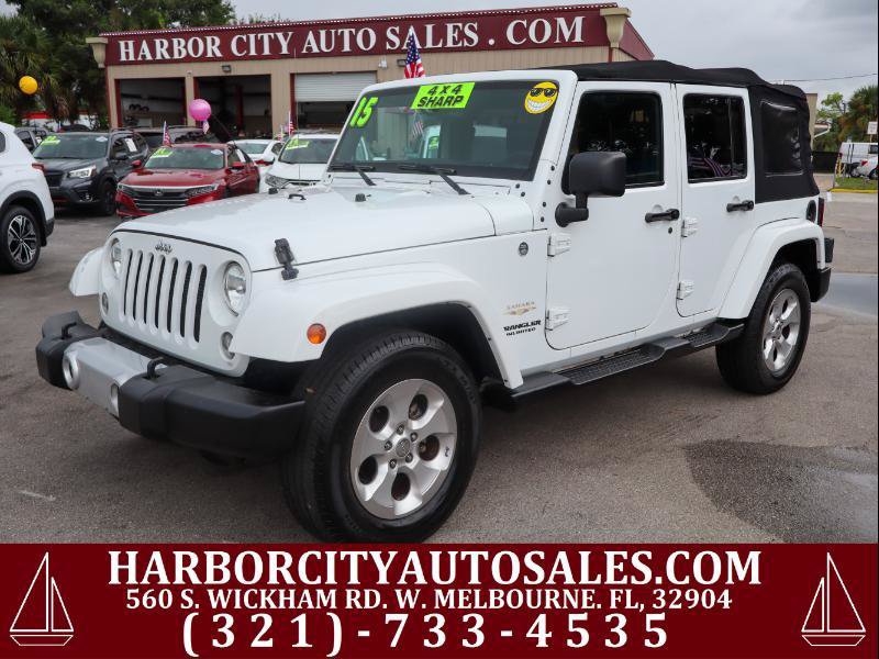 Used 2015 Jeep Wrangler Unlimited Sahara w/ Connectivity Group AWD/4WD image 1
