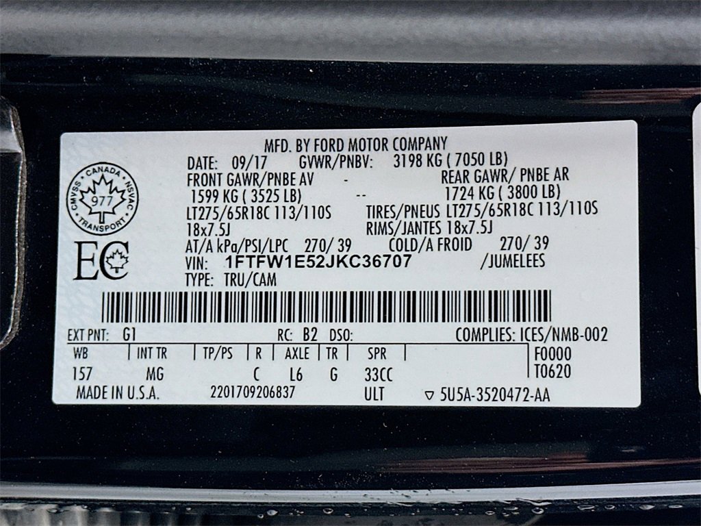 Used 2018 Ford F150 XLT w/ XTR Package image 32