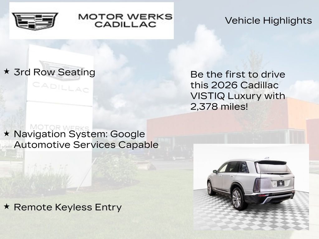 New 2026 Cadillac Vistiq Luxury w/ LPO, Floor Liner Package AWD/4WD image 14
