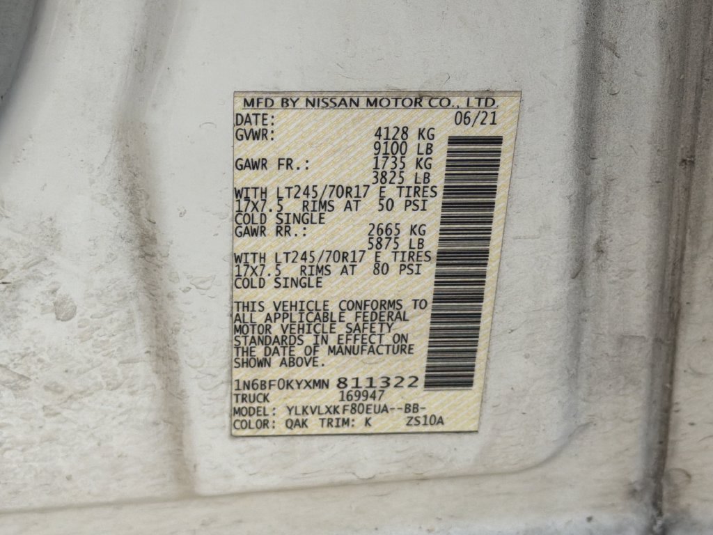 Used 2021 Nissan NV 2500 SV RWD image 6