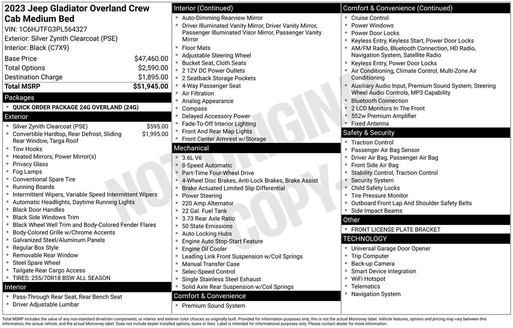 Used 2023 Jeep Gladiator Overland image 4