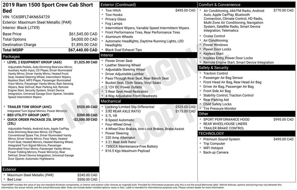 Used 2019 RAM 1500 Sport w/ Level 2 Equipment Group image 12