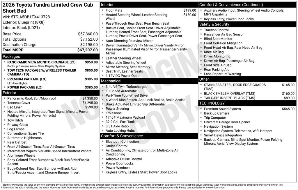 New 2026 Toyota Tundra Limited AWD/4WD image 7