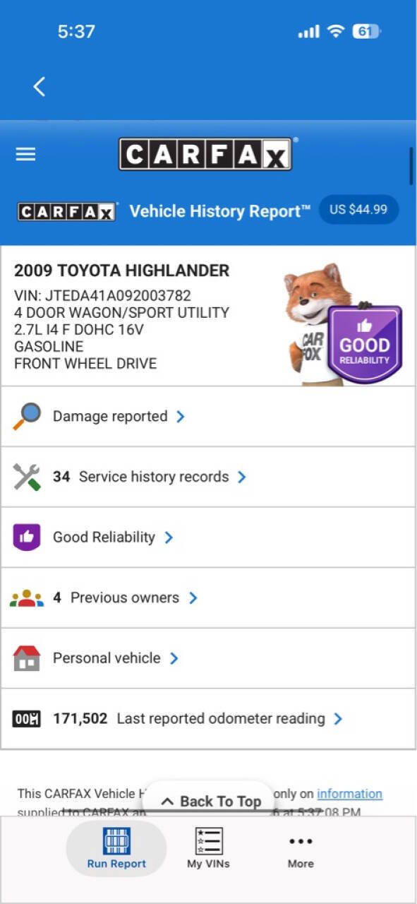 Used 2009 Toyota Highlander 2WD image 33