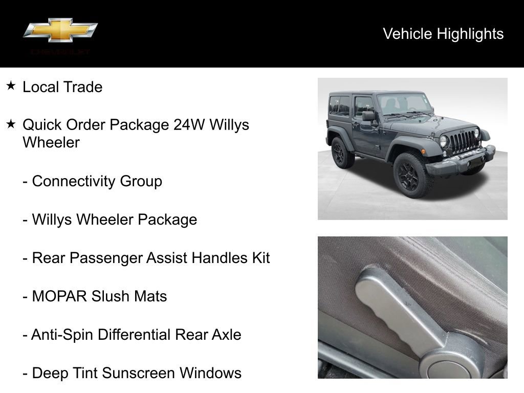 Used 2017 Jeep Wrangler Willys Wheeler image 17