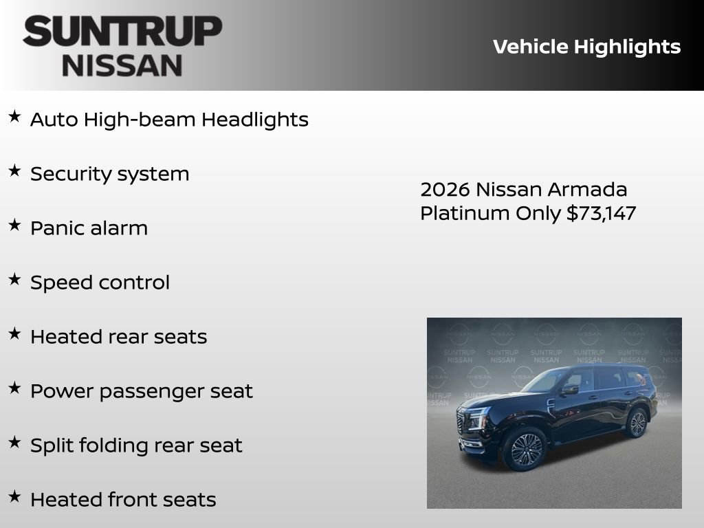 New 2026 Nissan Armada Platinum image 30