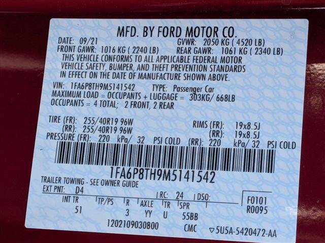 Used 2021 Ford Mustang Premium w/ Equipment Group 201A image 23