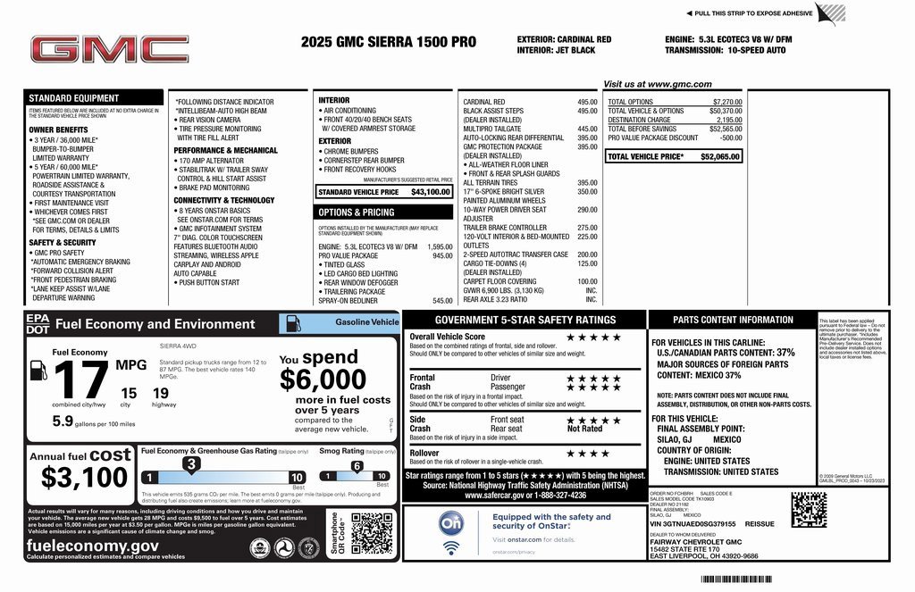 New 2025 GMC Sierra 1500 Pro w/ Pro Value Package image 4