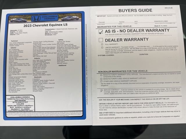 Used 2023 Chevrolet Equinox LS AWD/4WD image 37