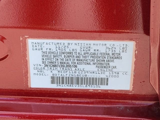 New 2025 Nissan Versa SV w/ Trunk Package image 11