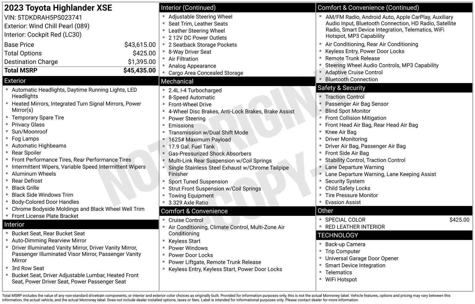 Used 2023 Toyota Highlander XSE image 5