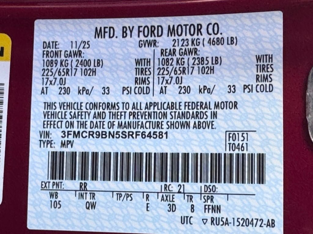 New 2025 Ford Bronco Sport Big Bend w/ Convenience Package AWD/4WD image 40