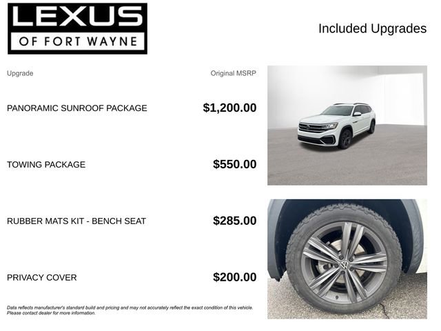 Used 2021 Volkswagen Atlas SE w/ Panoramic Sunroof Package image 4