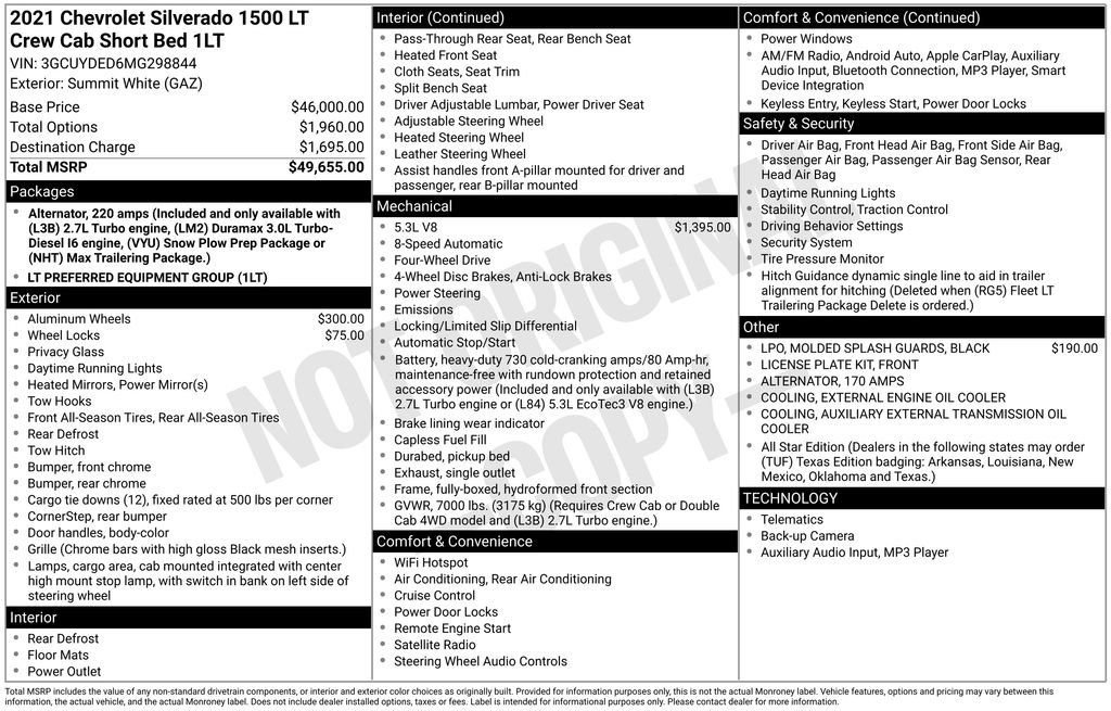 Certified 2021 Chevrolet Silverado 1500 LT AWD/4WD image 6