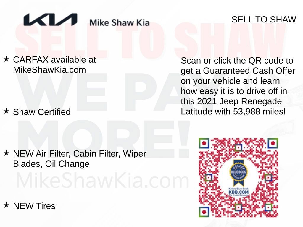 Used 2021 Jeep Renegade Latitude w/ Sun & Sound Group FWD image 13
