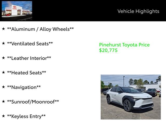 Certified 2023 Toyota bZ4X Limited w/ Weather Package image 13