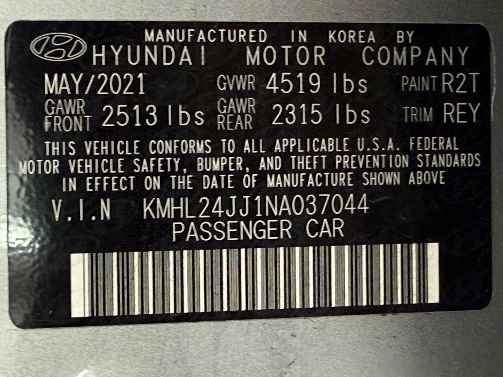 Used 2022 Hyundai Sonata Blue w/ Cargo Package FWD image 23