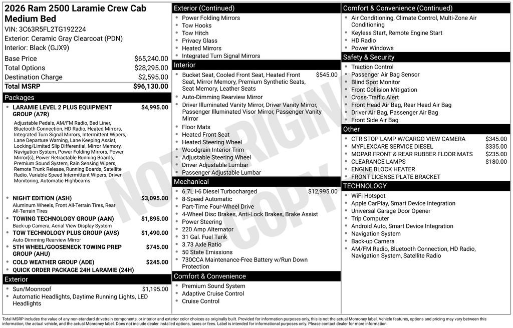 New 2026 RAM 2500 Laramie image 7