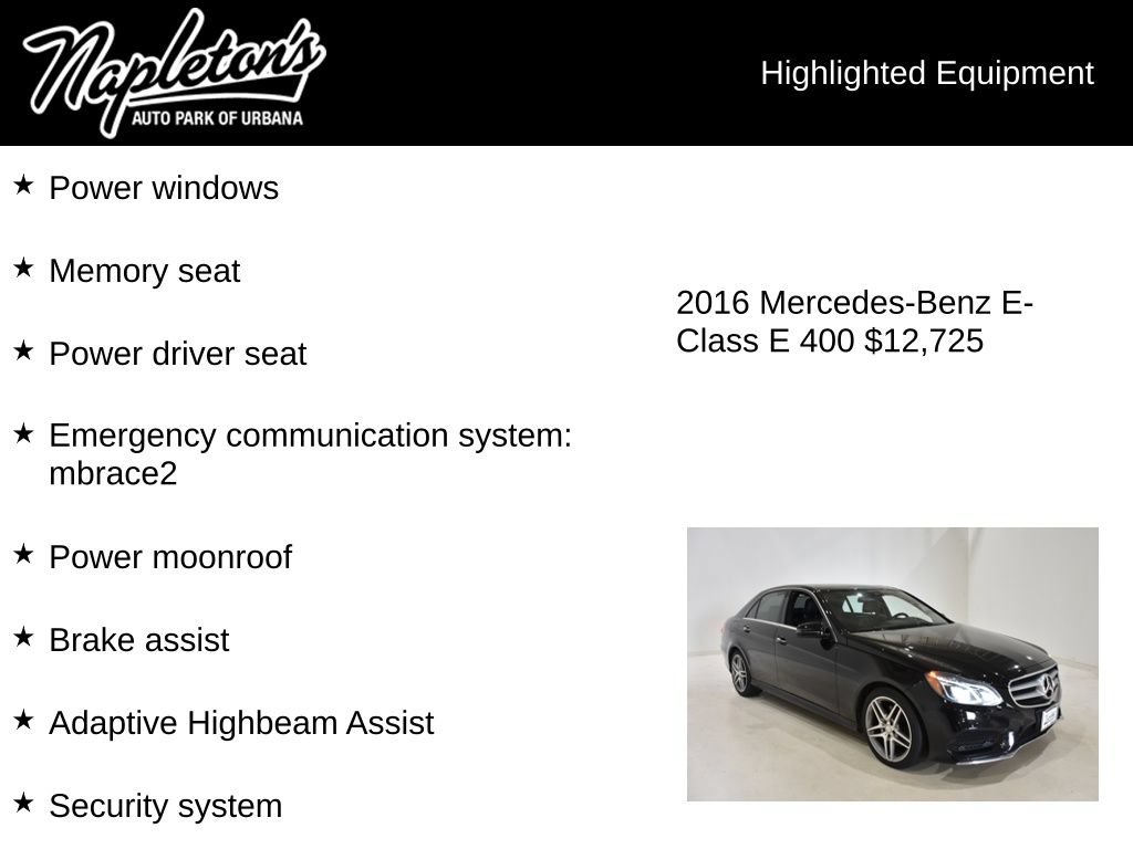 Used 2016 Mercedes-Benz E 400 4MATIC Sedan image 16