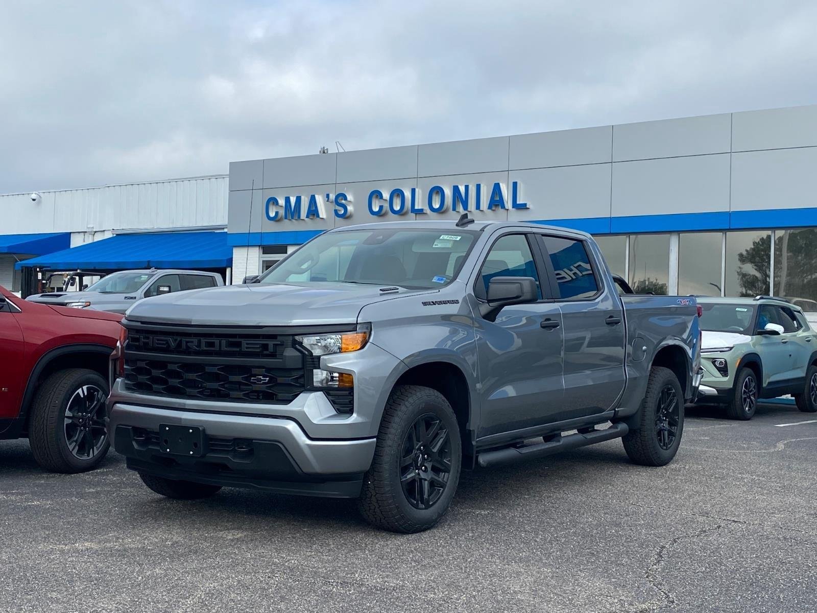 New 2026 Chevrolet Silverado 1500 Custom w/ Turbomax Blackout Package AWD/4WD image 2