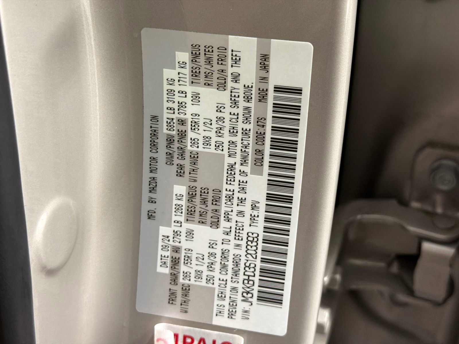 Used 2025 MAZDA CX-90 3.3 Turbo w/ Preferred Package image 36