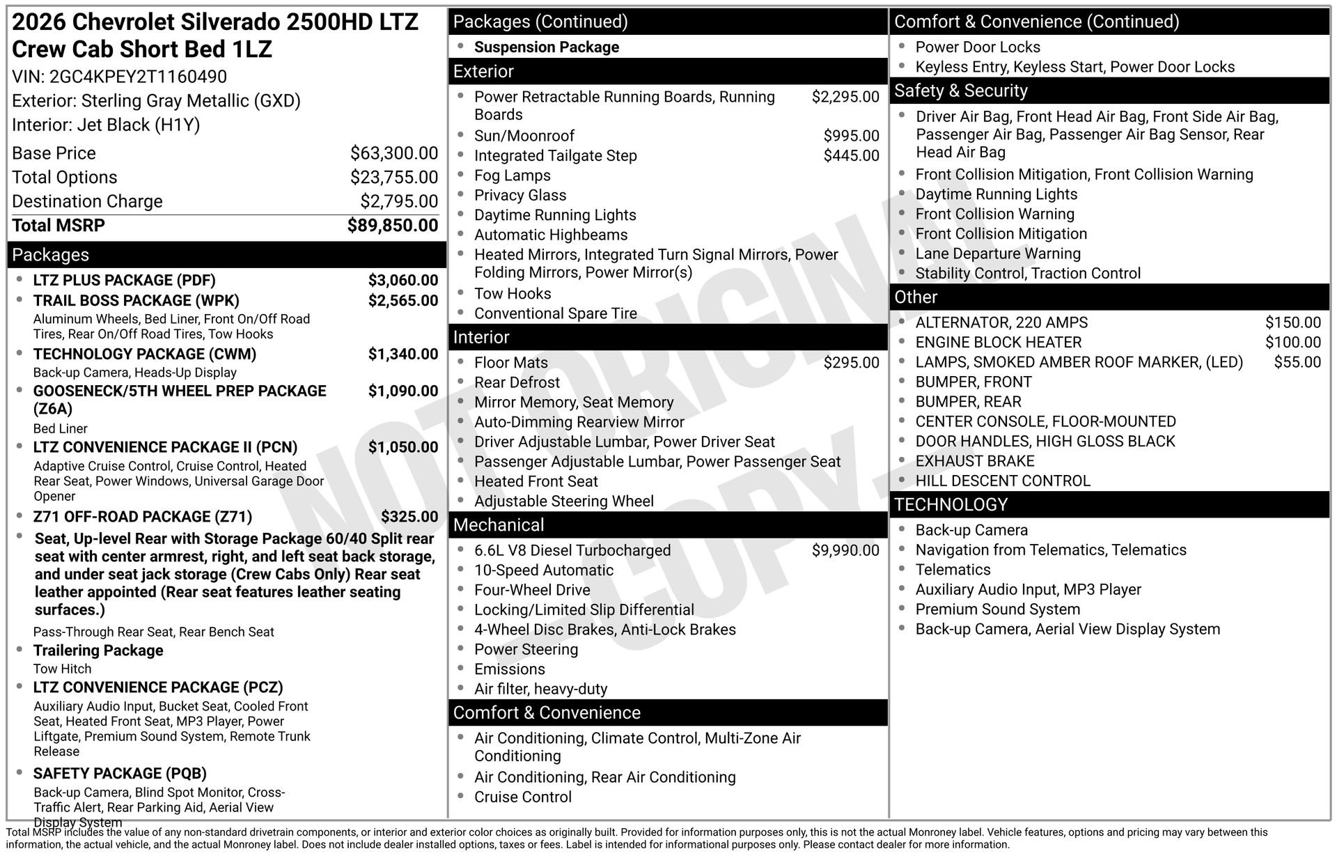 New 2026 Chevrolet Silverado 2500 LTZ w/ LTZ Plus Package image 4