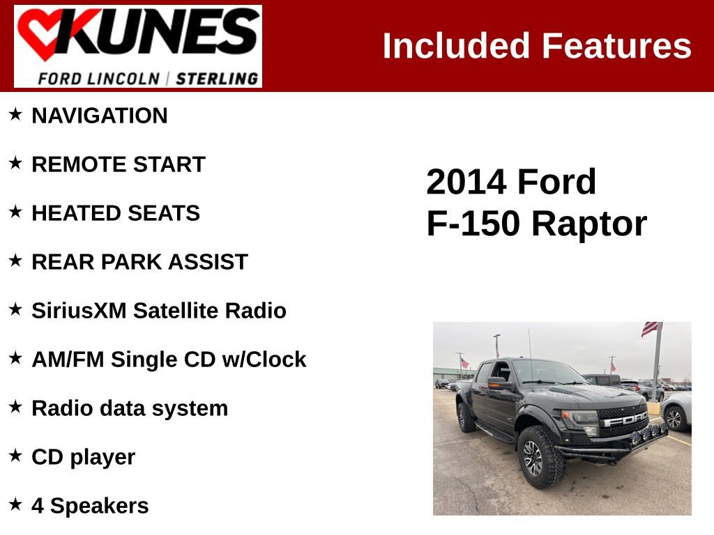 Used 2014 Ford F150 Raptor w/ Equipment Group 801A Luxury image 2