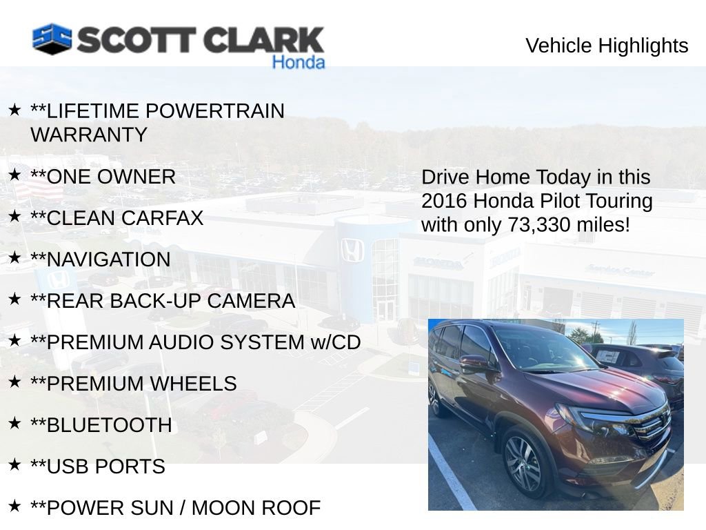Used 2016 Honda Pilot Touring image 3