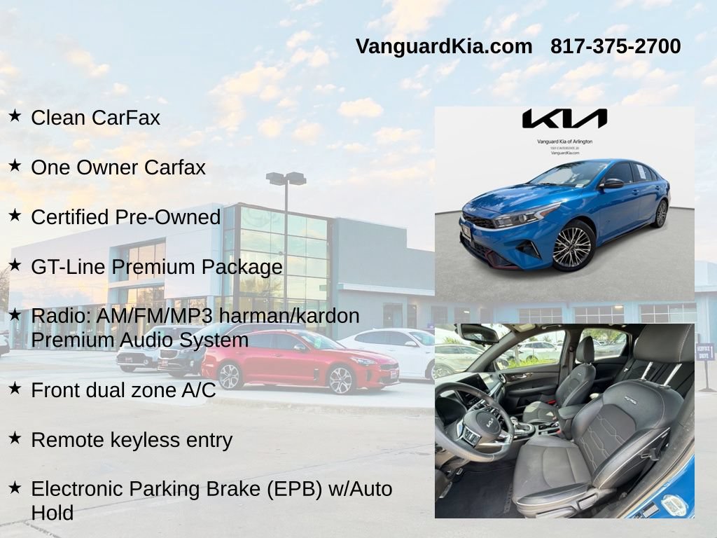 Certified 2022 Kia Forte GT-Line w/ GT-Line Premium Package FWD image 6