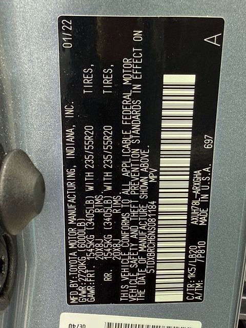 Certified 2022 Toyota Highlander Limited image 19