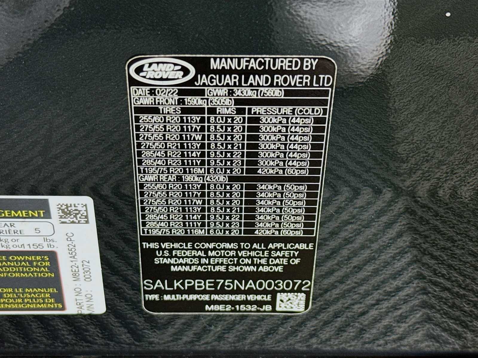 Used 2022 Land Rover Range Rover Long Wheelbase SE AWD/4WD image 32