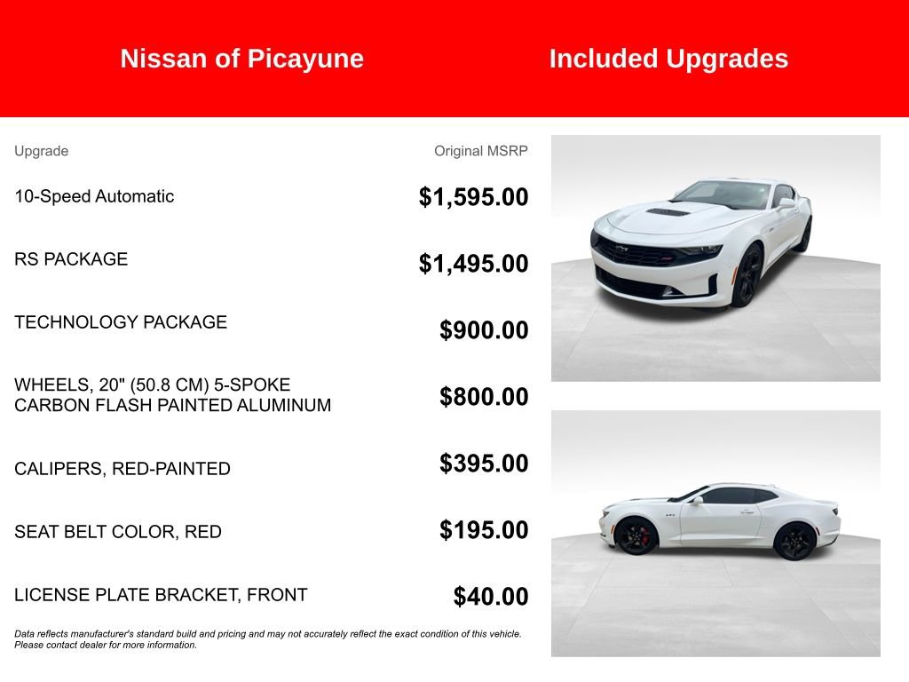 Used 2023 Chevrolet Camaro LT w/ RS Package RWD image 7