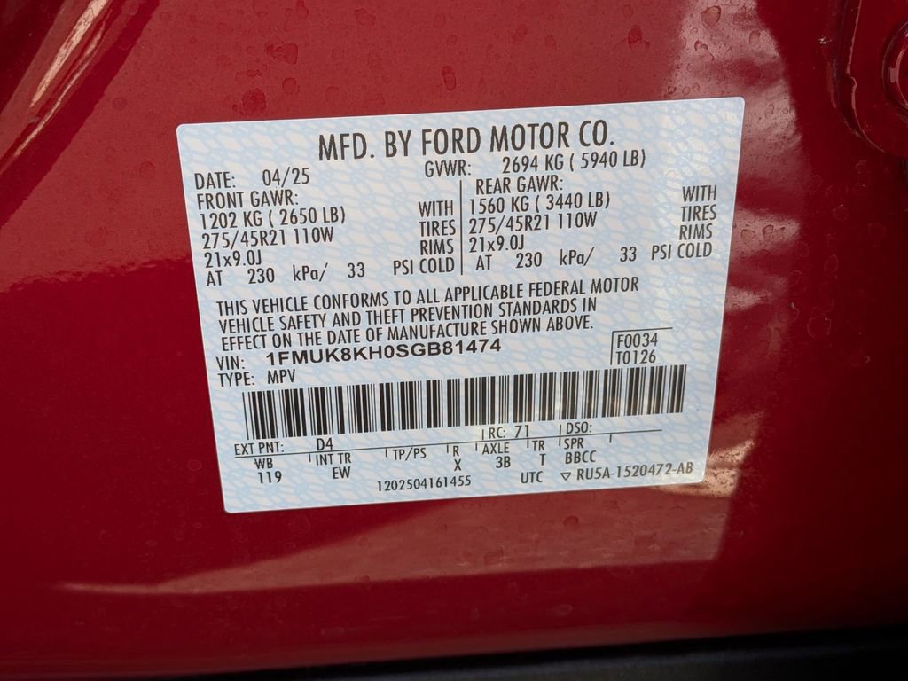 Used 2025 Ford Explorer ST-Line w/ ST-Line Street Pack image 34