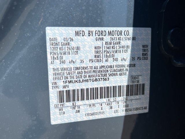 Used 2026 Ford Explorer Tremor AWD/4WD image 43