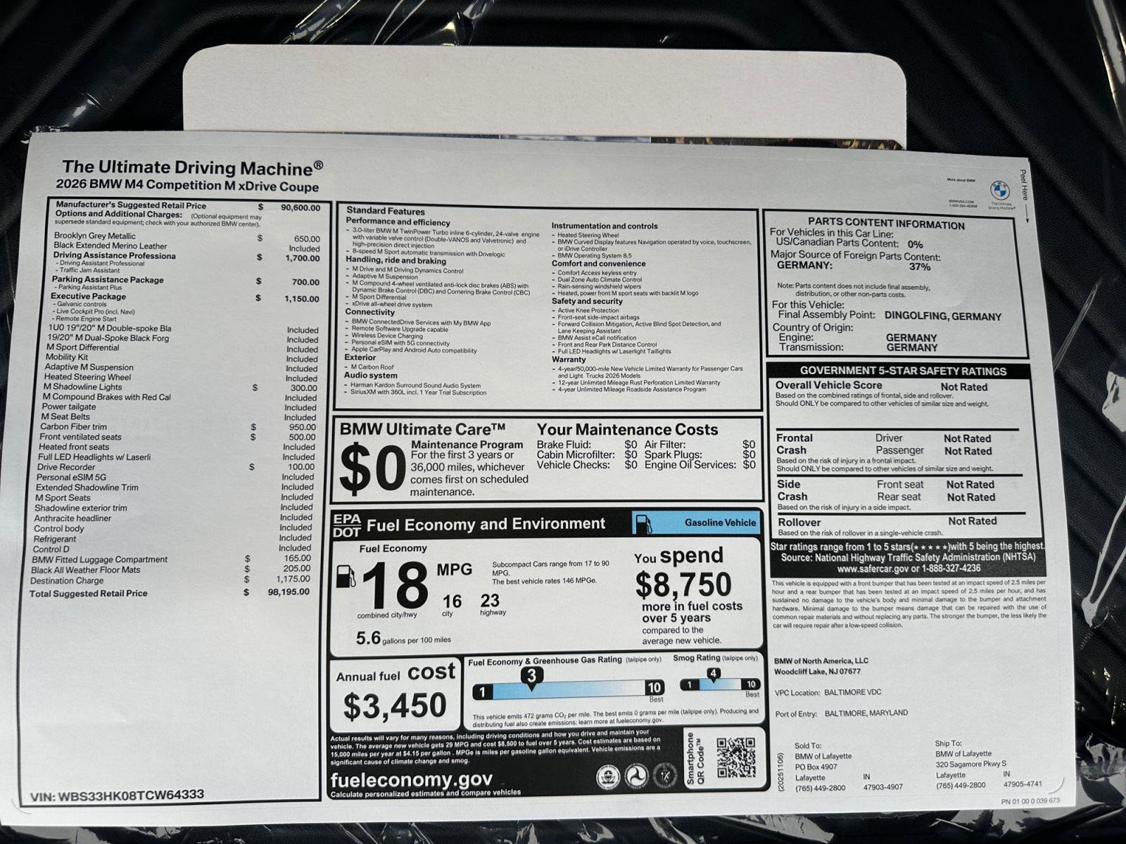 New 2026 BMW M4 xDrive Competition image 24