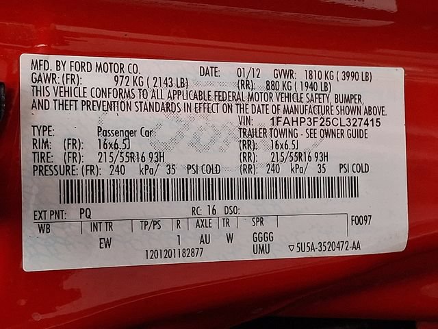 Used 2012 Ford Focus SE w/ SE Winter Pkg FWD image 24