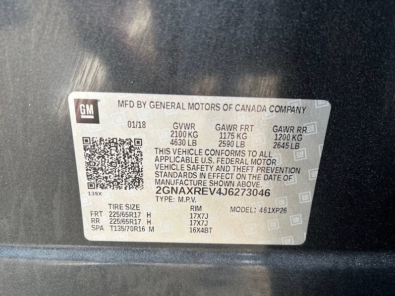 Used 2018 Chevrolet Equinox LS AWD/4WD image 7