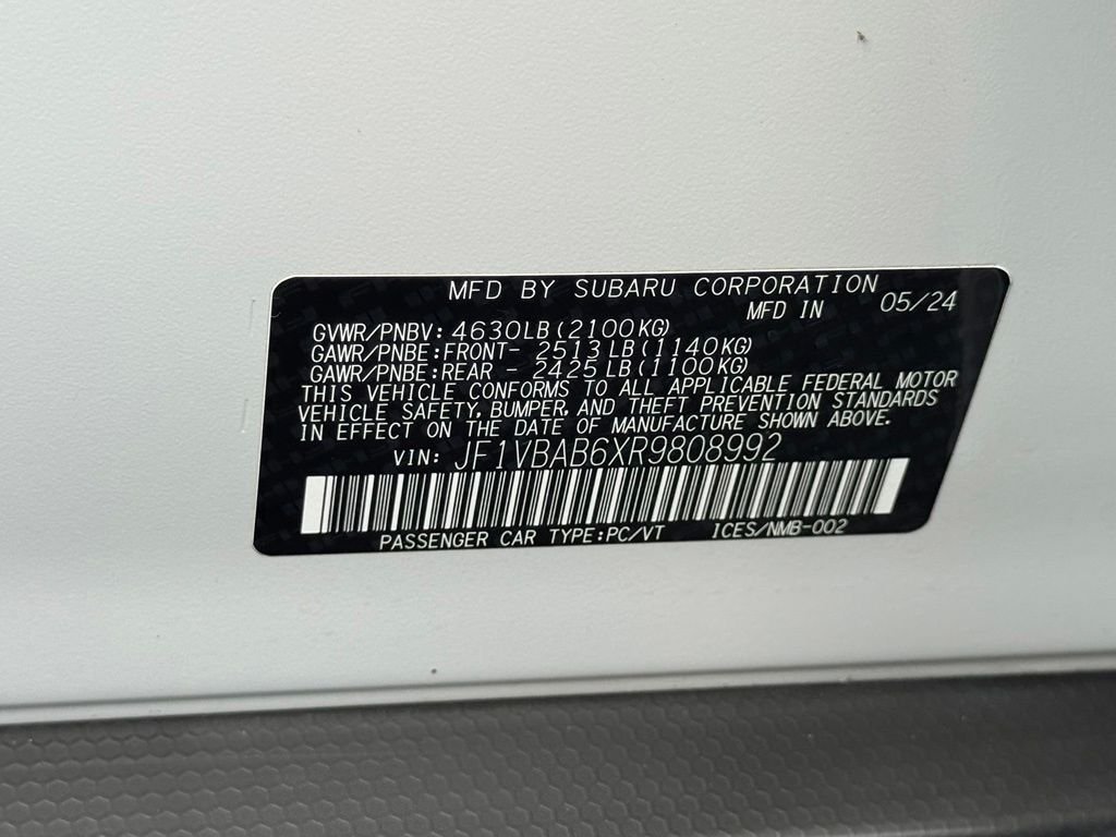 Used 2024 Subaru WRX AWD/4WD image 23