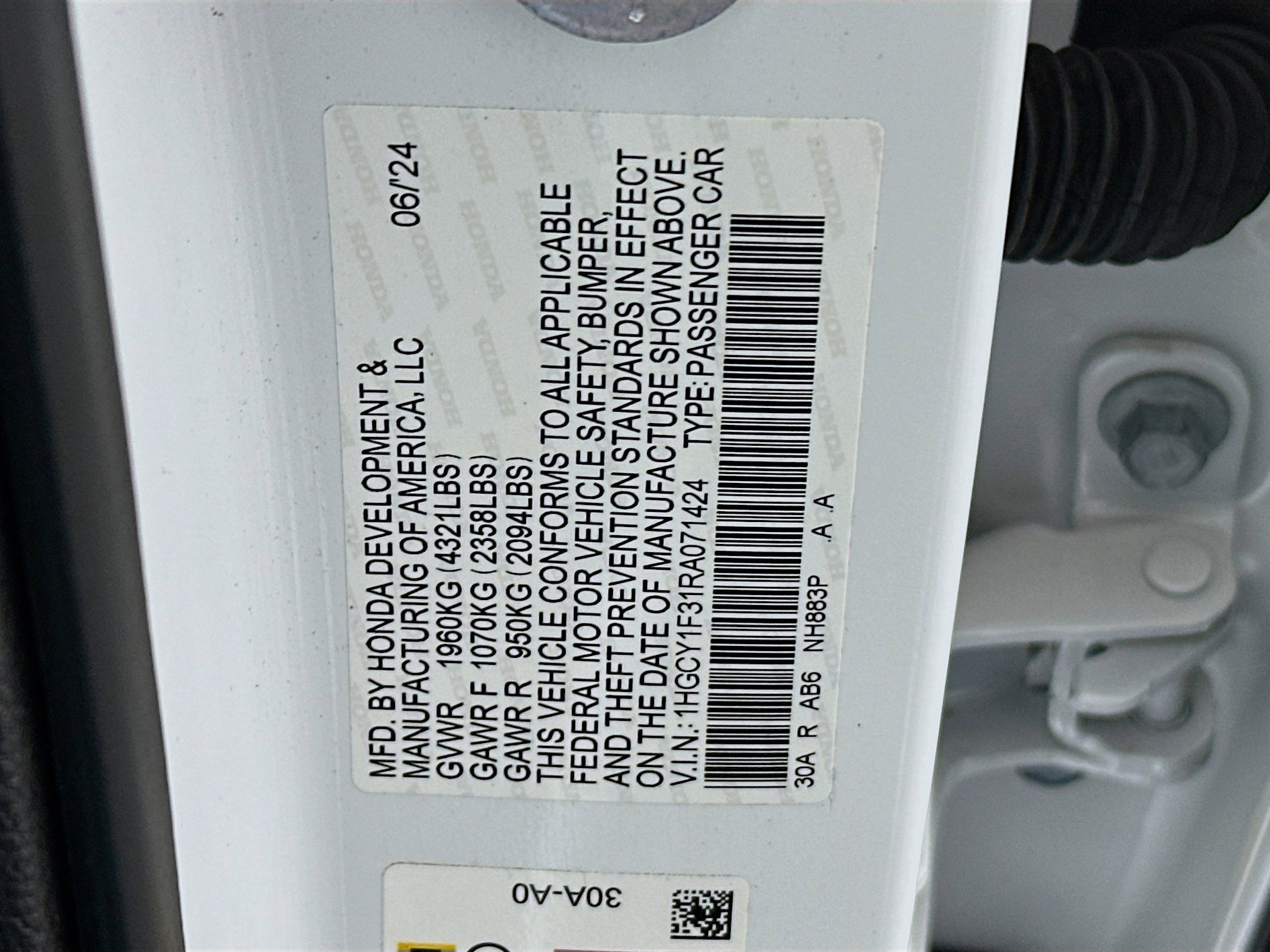 Used 2024 Honda Accord EX image 12