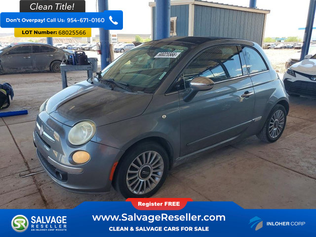 Used 2012 FIAT 500 Lounge w/ Luxury Leather Pkg FWD image 1