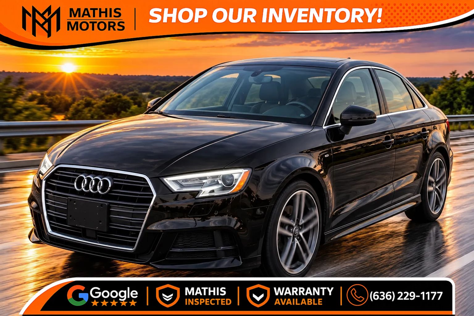 Used 2017 Audi A3 2.0T Premium Plus w/ Premium Plus Package AWD/4WD image 1