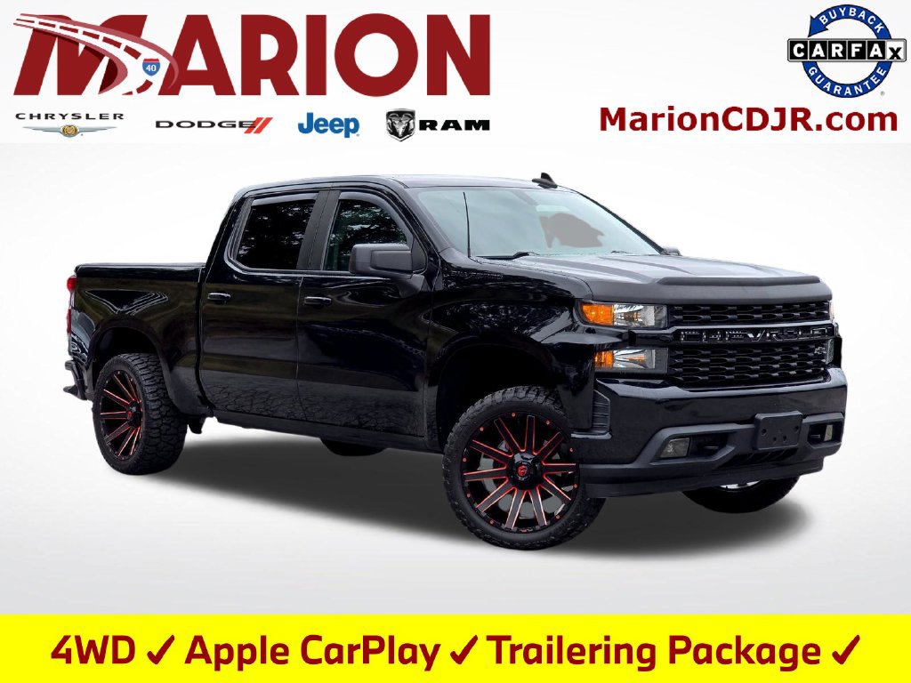 Used 2021 Chevrolet Silverado 1500 Custom w/ LPO, Dark Essentials Package