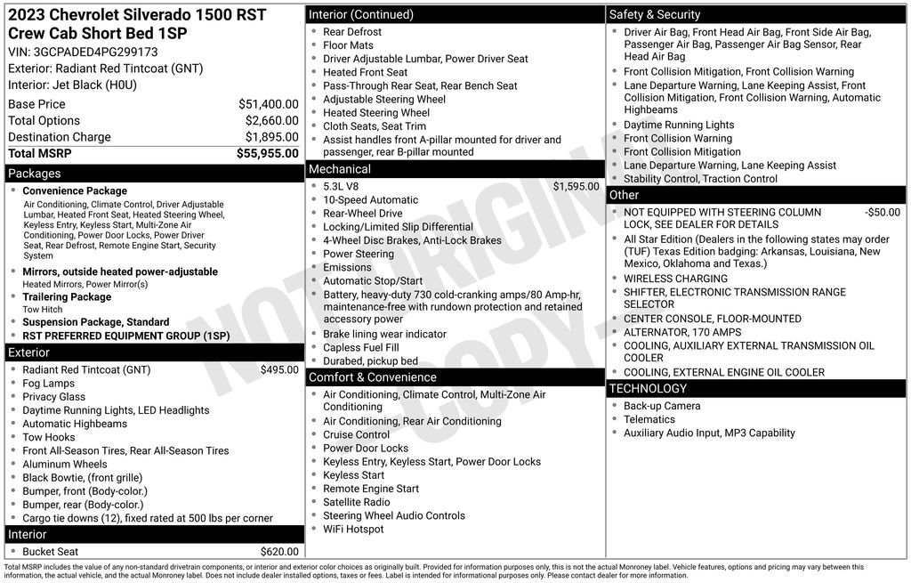 Used 2023 Chevrolet Silverado 1500 RST RWD image 6