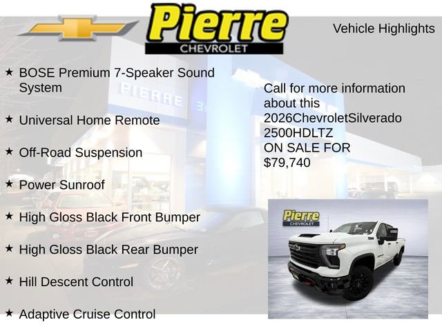 New 2026 Chevrolet Silverado 2500 LTZ w/ Trail Boss Package image 14
