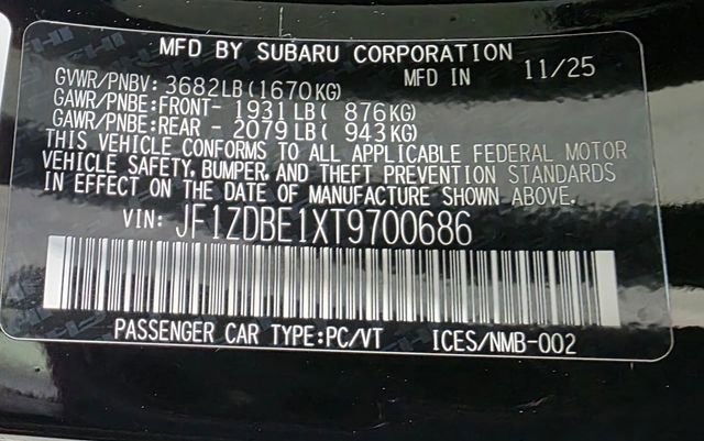 New 2026 Subaru BRZ Limited image 33