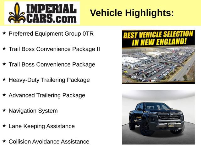 Certified 2023 Chevrolet Colorado Trail Boss w/ Advanced Trailering Package AWD/4WD image 3