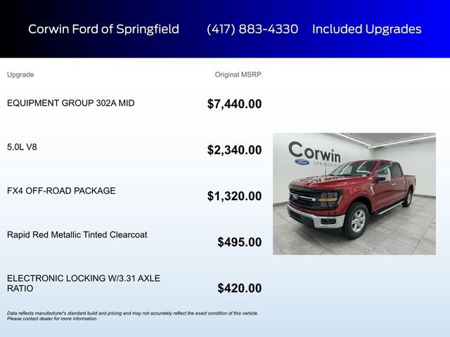 New 2025 Ford F150 XLT w/ Equipment Group 302A MID image 5